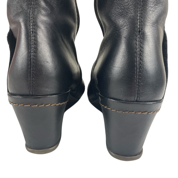 Fly London Tall Leather Wedge Heel Zip Up Boots Size 39 - Picture 6 of 13